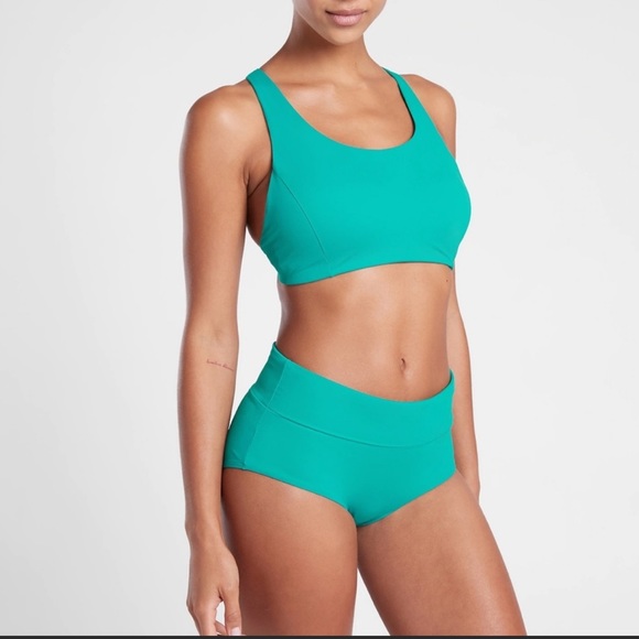 Athleta Malibu Bikini Top A-C NWT Teal - Picture 3 of 9